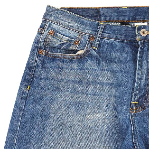 Lucky Brand Jeans Mens 34 Straight Leg Relaxed Baggy Medium Wash Denim - Picture 3 of 13